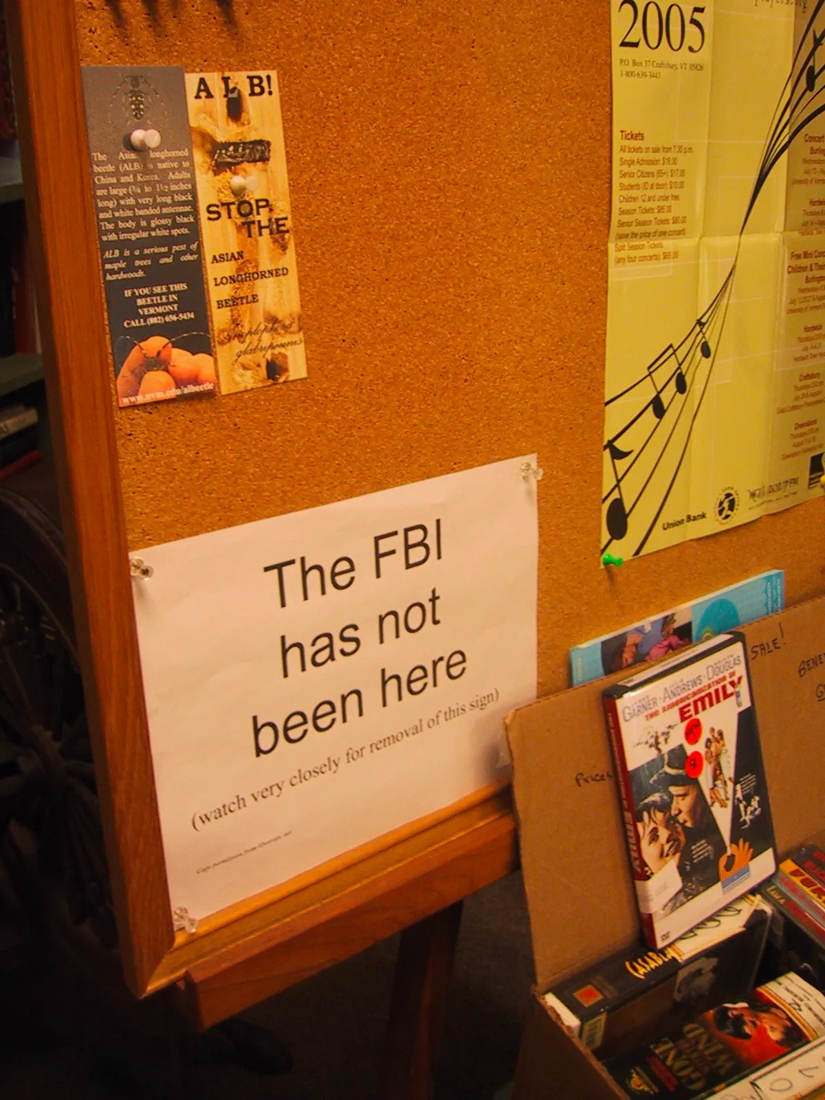 “The FBI has not been here”