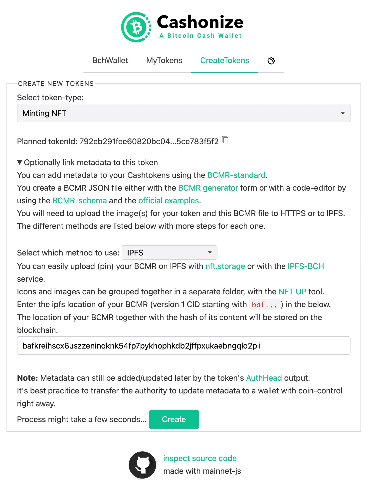 Creating the Minting NFT