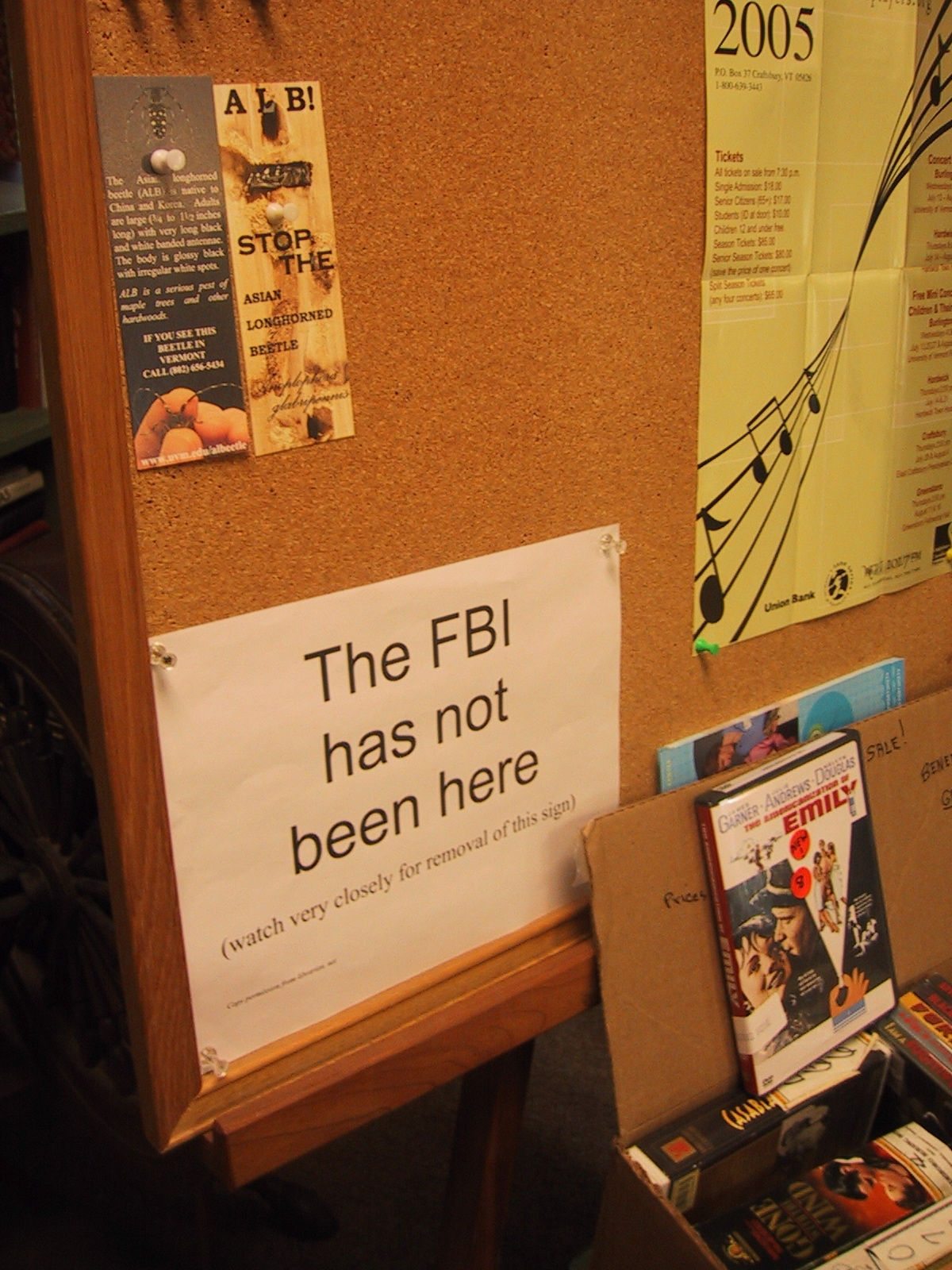 “The FBI has not been here”